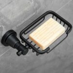 Black Aluminum Soap Basket