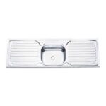 Single Basin Dual Tray Kitchen Sink - Model KS-SS09