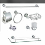 7-Piece Aluminum Bathroom Accessories Set
