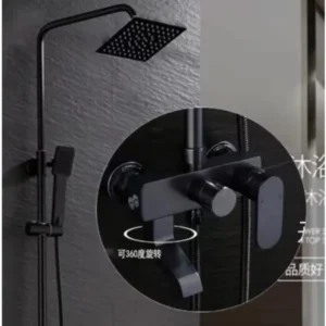 Matte Black Heavy-Gauge Shower Mixer