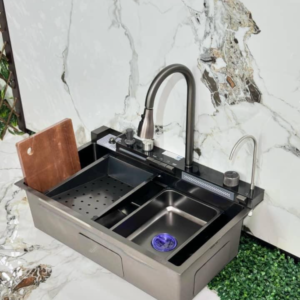 4 Button Piano Sink with All Accessories