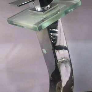 LED-Illuminated Long-Neck Basin Mixer