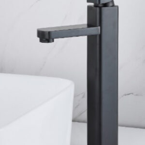 Matte Black Square Basin Mixer