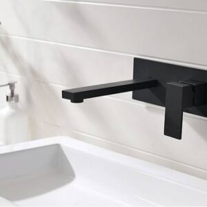 Black Concealed Basin Mixer tap