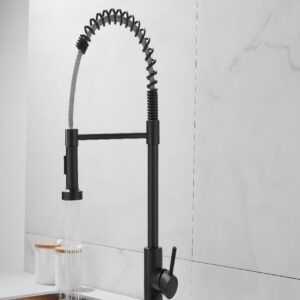 Matte Black Single-Handle Sink Mixer