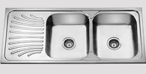 Dual Basin Stainless Steel Kitchen Sink - Model KS-SS08