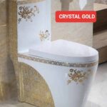 Crystal Gold Executive Designer Water Closet - Model BT-CC25-5