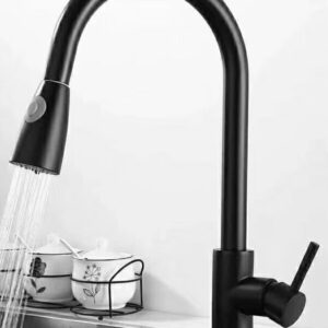 Matte Black Pull-Out Sink Mixer