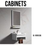WK9908 White Wall-Hung Cabinet Basin