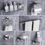 Chrome Bathroom Accessories Set