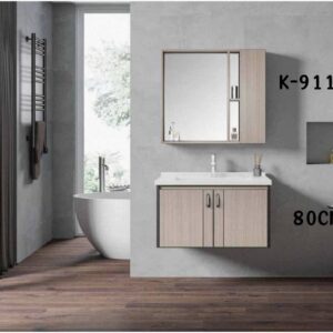 WK9110 80cm Wall-Mounted Vanity Basin Cabinet