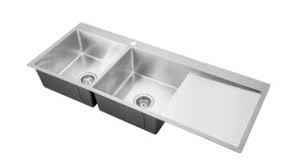 Almond Double Bowl Sink with Single Tray - Model KS-AS07